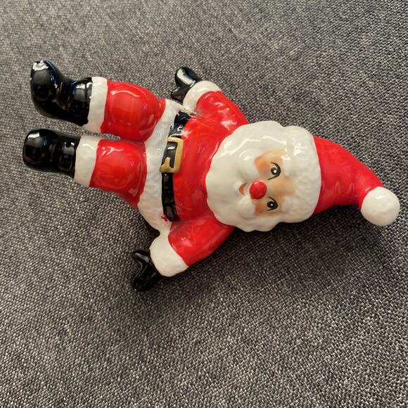 Vintage Fitz & Floyd Tumbling Santa Figurine Xmas - Picture 3 of 11